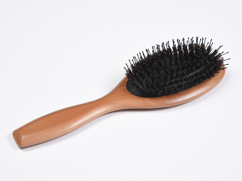 Sekapuuinen Bamboo Paddle -hiusharja