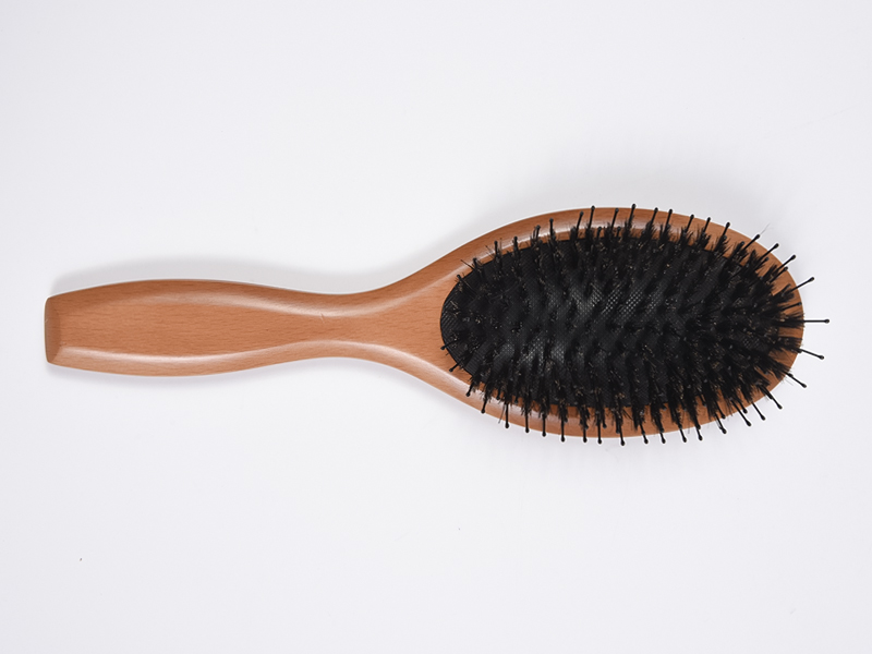 Sekapuuinen Bamboo Paddle -hiusharja