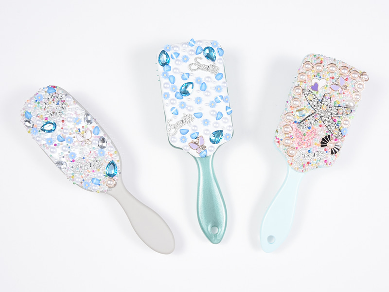 Jewelry Bling Oval irrottava hiusharja