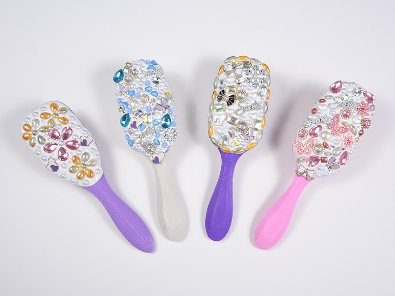 Jewelry Bling Oval irrottava hiusharja