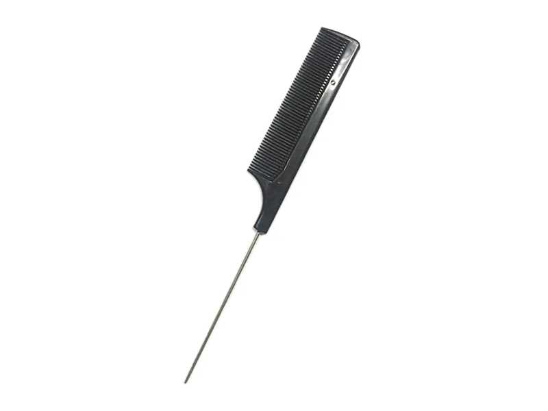 Rat Tail ruostumattomasta teräksestä valmistettu muovikampa