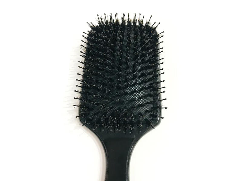Boar Bristle Massage Puinen mela Detangler Bamboo Hair Harja