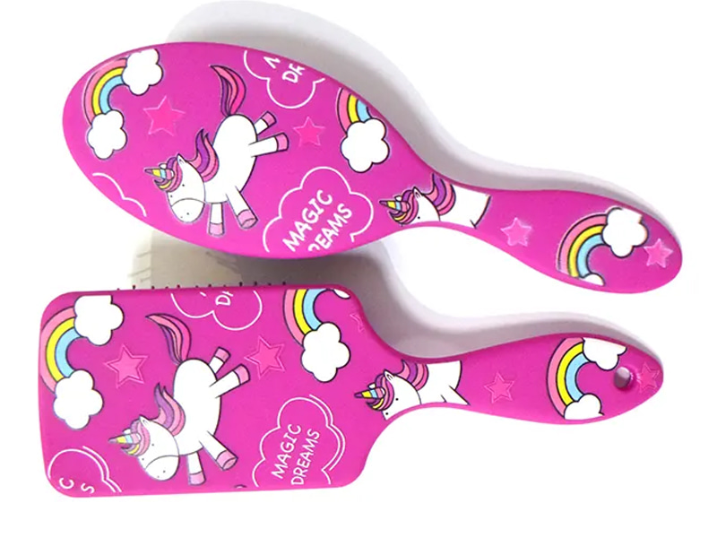 Kid Baby pienet mustat pinssit Wet Mini irrotettava hiusharja