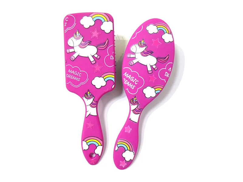 Kid Baby pienet mustat pinssit Wet Mini irrotettava hiusharja
