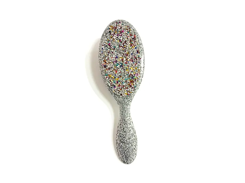 Koru Bling Oval Muovinen hiusharja kahvalla